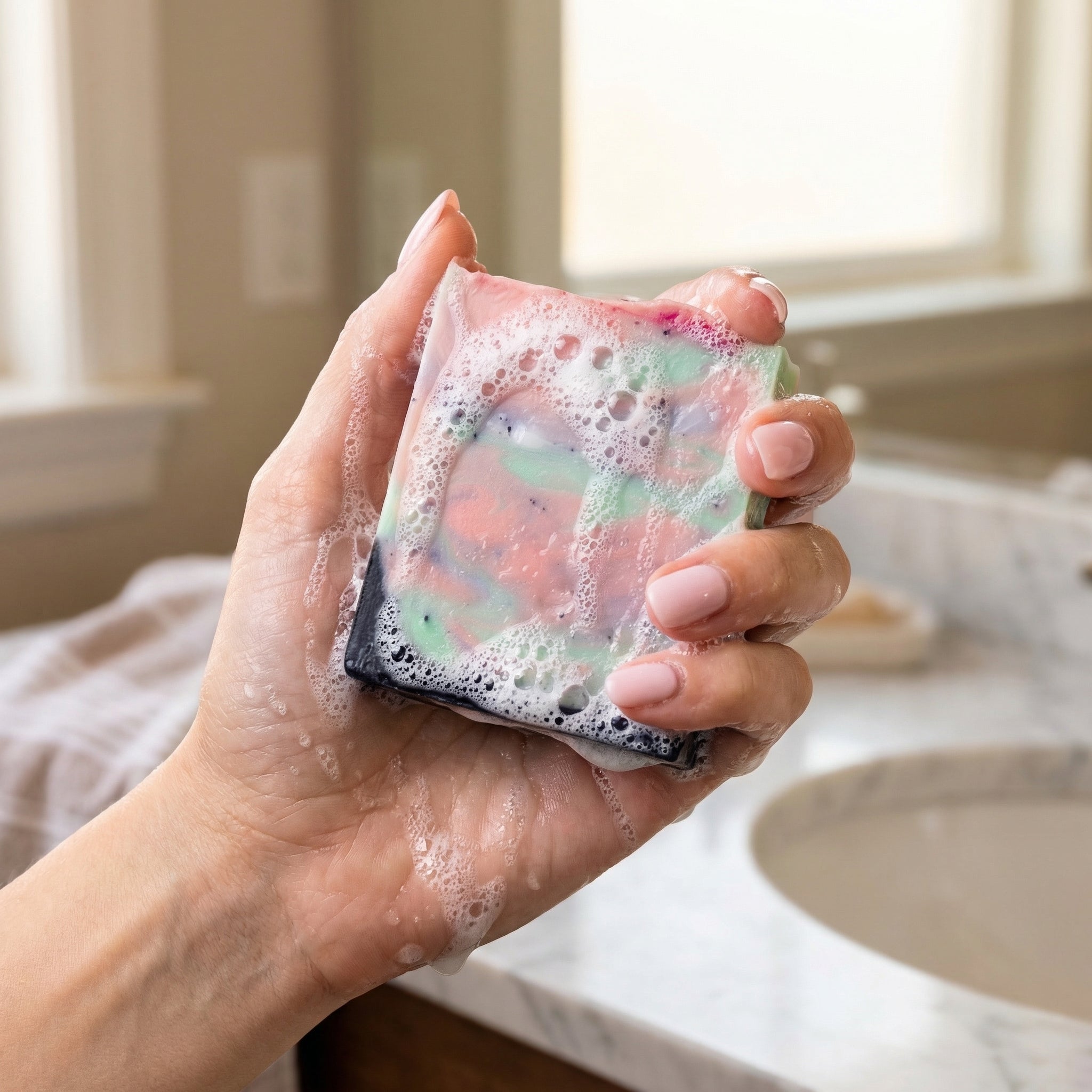 Cotton Candy Tallow Soap - Orange & Patchouli | 110g