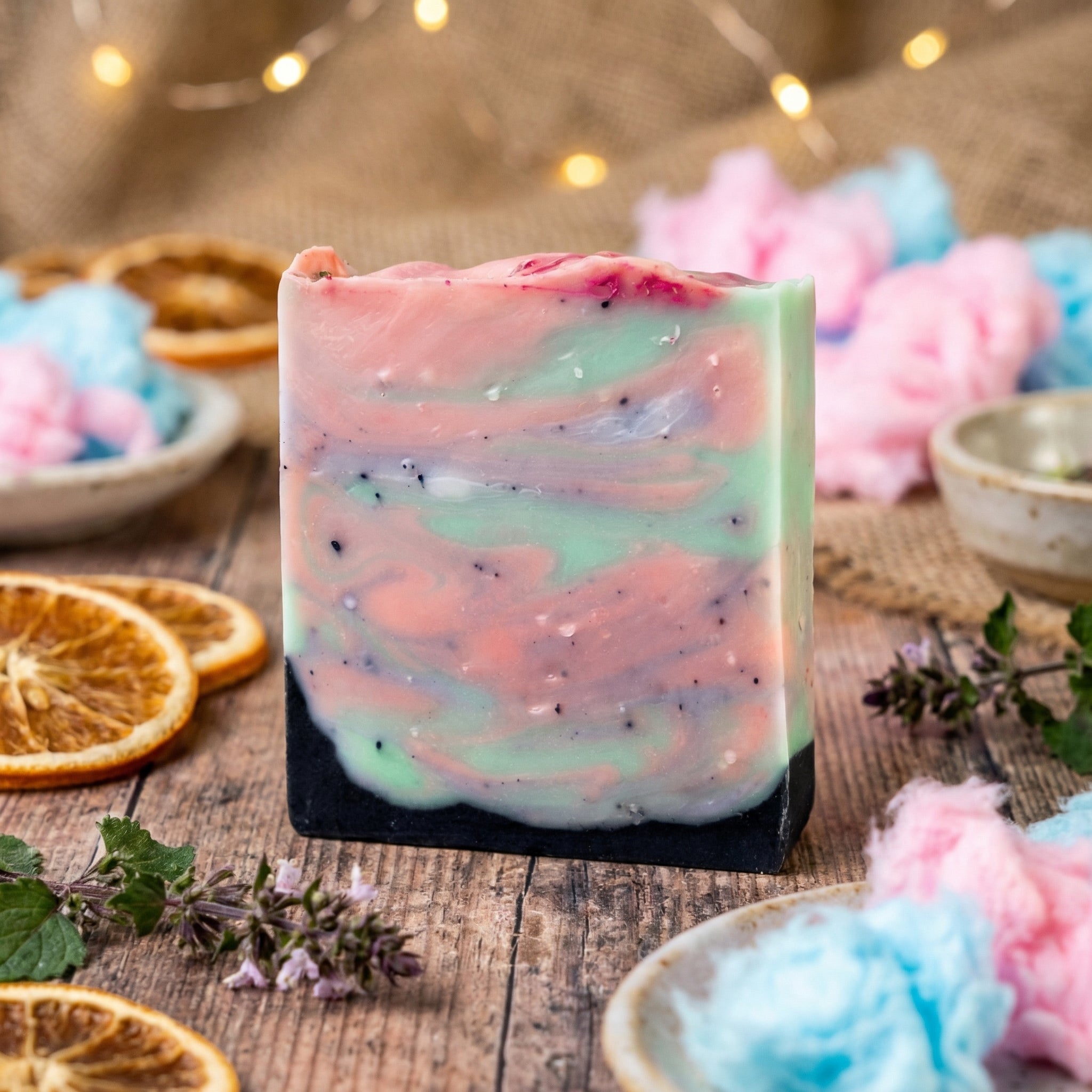 Cotton Candy Tallow Soap - Orange & Patchouli | 110g