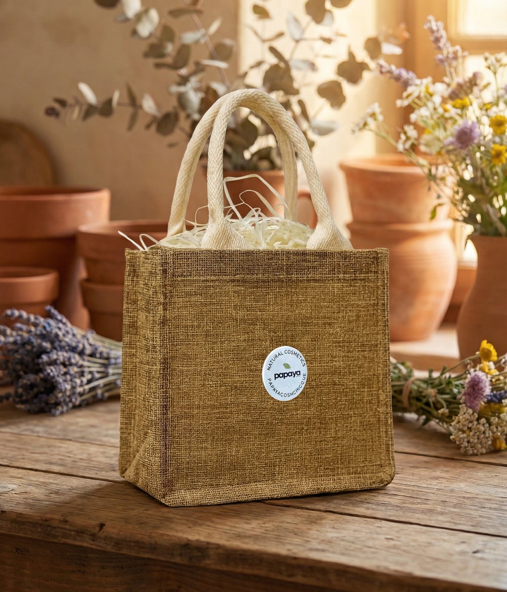 Eco Burlap Gift Bag