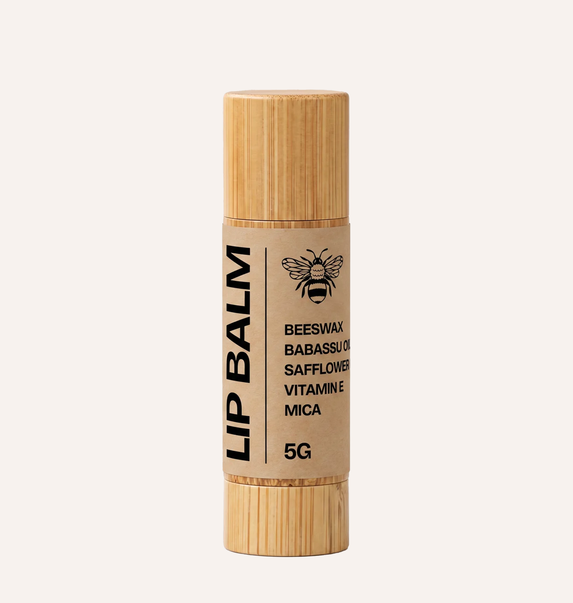 Lip Balm - Beeswax, Babassu & Safflower Oil