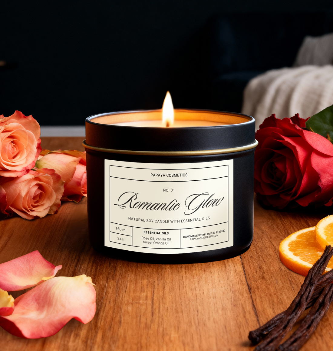 Romantic Glow - Soy Wax Candle
