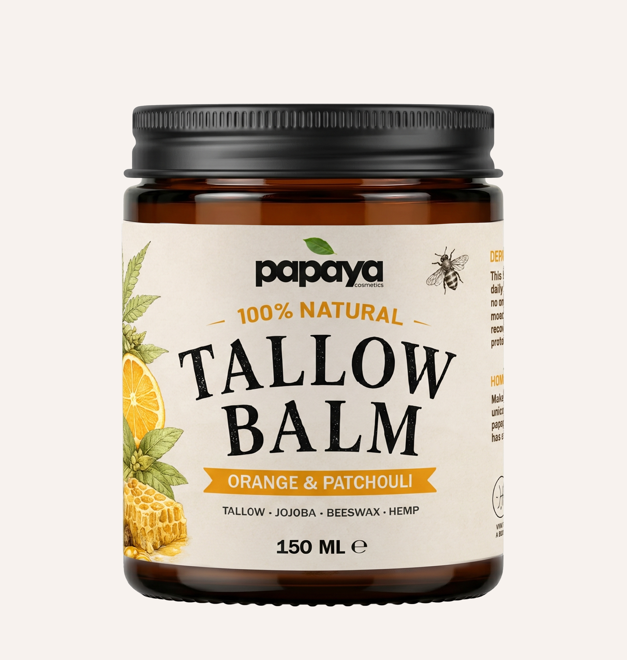 Tallow Balm – Sweet Orange & Patchouli